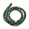 Synthetic Malachite Beads Strands G-P575-C14-6mm-3