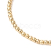 Brass Round Beads Stretch Bracelets BJEW-JB12933-4
