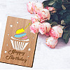 Bamboo Greeting Card & Paper Envelope with Bowknot AJEW-WH0202-006-5