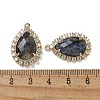 Natural Sodalite Faceted Teardrop Pendants G-I375-01G-22-3
