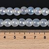 Baking Paint Electroplate Glass Beads Strands GLAA-G120-01B-4