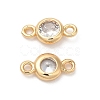 Brass Connector Charms KK-B074-40G-1