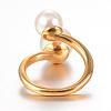Ion Plating(IP) 304 Stainless Steel Finger Rings STAS-G067-09G-18mm-2