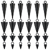 40Pcs 4 Styles Ion Plating(IP) 304 Stainless Steel Pendants STAS-SC0008-75-1