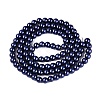 Baking Paint Pearlized Glass Pearl Round Bead Strands HY-Q330-8mm-82-2