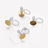 304 Stainless Steel Clip-on Earring Components STAS-WH0012-01G-1