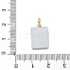 Spray Painted Brass Pendants KK-CBAEB58-07B-3