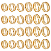 24Pcs 6 Styles 201 Stainless Steel Grooved Finger Ring Settings STAS-ME0003-12G-1