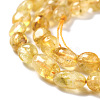 Heated Natural Citrine Beads Strands G-G018-04-3