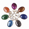 Natural Agate Big Pendants G-N326-25-2