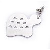 Stainless Steel Tablecloth Pendants X-STAS-WH0013-04P-2