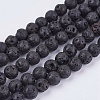 Natural Lava Rock Bead Strands LS-G-R193-18-6mm-1