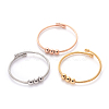 304 Stainless Steel Torque Bangle Sets BJEW-L642-15-1