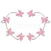 2Pcs 2 Styles Bling Butterfly Cuff Earrings EJEW-SC0001-26B-1