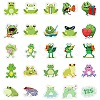 50 Pieces Cartoon Frog Doodle Paper Stickers STIC-R001-36-3