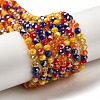 Glass Beads Strands EGLA-A034-M4mm-47-1