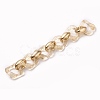 Handmade Transparent Acrylic Link Chains AJEW-JB00835-01-1