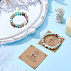4Pcs Synthetic Imperial Jasper & Synthetic Howlite Round Bead Stretch Bracelets BJEW-ME00008-4