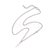 2Pcs 2 Colors Cross 304 Stainless Steel Pendant Necklaces for Women NJEW-JN05200-6