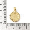 Rack Plating Brass with Cubic Zirconia Pendants KK-Z086-33G-08-3