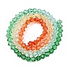 Gradient Color Baking Paint Glass Bead Strands LS-DGLA-A039-T6mm-A013-2