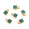 Synthetic Malachite Charms X-KK-A165-13G-2