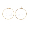 Ion Plating(IP) 316 Surgical Stainless Steel Hoop Earrings Findings STAS-D183-02G-02-1