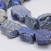 Raw Rough Natural Lapis Lazuli Beads Strands LS-G-E343-13-3