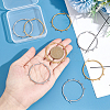 Unicraftale 8Pcs 2 Colors 304 Stainless Steel Huggie Hoop Earring Findings STAS-UN0044-76-4