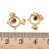 Brass Pave Cubic Zirconia Pendants KK-P325-40G-3