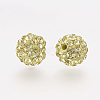 Polymer Clay Rhinestone Beads RB-K050-8mm-C11-2