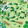 340Pcs 5 Colors Wood European Beads WOOD-PH0003-31-2
