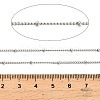 304 Stainless Steel Rondelle Beaded Satellite Chains CHS-G040-03P-3