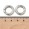 Tarnish Resistant Ring Smooth 304 Stainless Steel Spring Gate Rings STAS-E073-06-A-2
