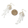 304 Stainless Steel Glass Seed Beads Jellyfish Dangle Earrings EJEW-MZ00553-03-4