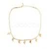 Brass Micro Pave Clear Cubic Zirconia Choker Necklaces NJEW-H308-05G-4