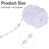 Acrylic Beads Chains CHAC-WH0001-06-2
