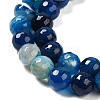 Natural Striped Agate/Banded Agate Beads Strands G-A246-8mm-07-7