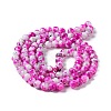 Drawbench & Baking Paint Glass Beads Strands GLAA-S176-09-4