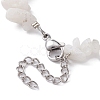 Natural Rainbow Moonstone Chips Beaded Bracelet BJEW-JB09686-10-3