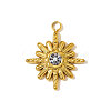 304 Stainless Steel Rhinestone Pendants STAS-OY009-95G-1