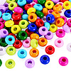 110Pcs 11 Colors Opaque Acrylic European Beads SACR-TA0001-75-3