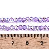 Transparent Glass Beads Strands X-EGLA-N016-3mm-03-4