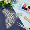 1Pc Rhinestone Iron on/Sew on Patches PATC-GO0001-08-4