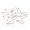 Brass Hoop Earring Wires Hook Earring Making Findings X-EC221-4