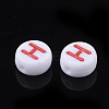Initial Acrylic Beads X-OACR-E001-20H-2
