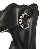 Glass Hoop Earrings EJEW-MZ00827-01-2