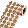 8 Rolls 4 Style Bake Theme Self-Adhesive Kraft Paper Stickers DIY-LS0003-42-2