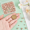 Brass Rhinestone Spacer Beads RB-PH0008-22RG-NF-3