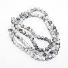 Baking Paint Glass Beads Strands LS-FGLA-WH0001-01A-1